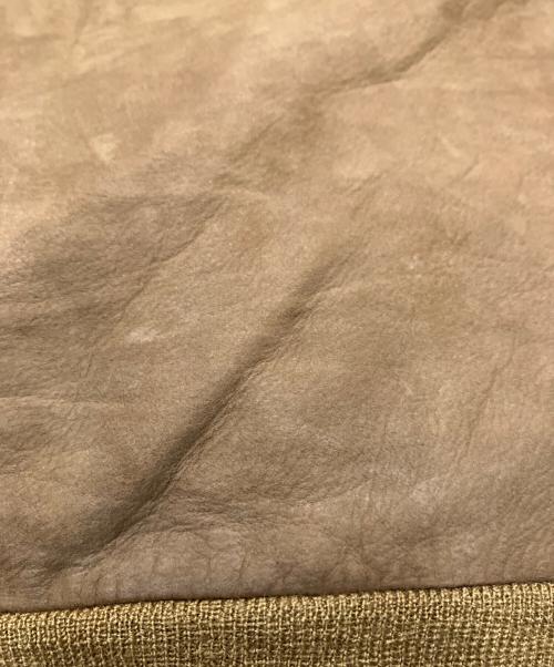 ERMENEGILDO ZEGNA（エルメネジルド・ゼニア）Ermenegildo Zegna (エルメネジルド・ゼニア) レザードライビングブルゾン ブラウン サイズ:Mの古着・服飾アイテム