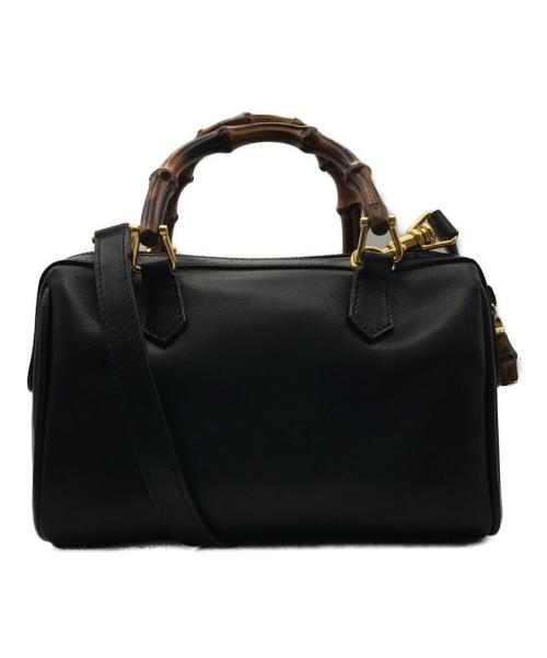 GUCCI（グッチ）GUCCI (グッチ) ミニ2WAYショルダーバッグ ブラックの古着・服飾アイテム
