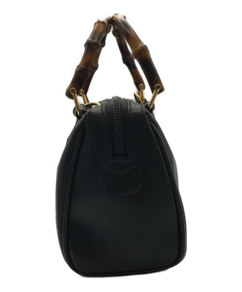 GUCCI（グッチ）GUCCI (グッチ) ミニ2WAYショルダーバッグ ブラックの古着・服飾アイテム