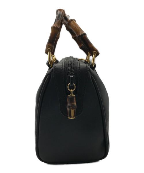 GUCCI（グッチ）GUCCI (グッチ) ミニ2WAYショルダーバッグ ブラックの古着・服飾アイテム