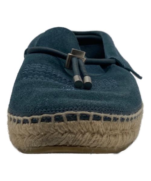 JIMMY CHOO（ジミーチュウ）JIMMY CHOO (ジミーチュウ) スウェードエスパドリーユ フラットシューズ ネイビー サイズ:43の古着・服飾アイテム