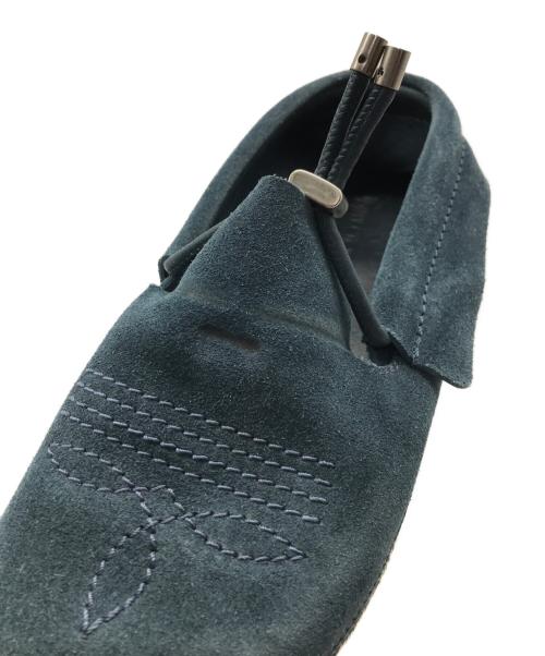 JIMMY CHOO（ジミーチュウ）JIMMY CHOO (ジミーチュウ) スウェードエスパドリーユ フラットシューズ ネイビー サイズ:43の古着・服飾アイテム