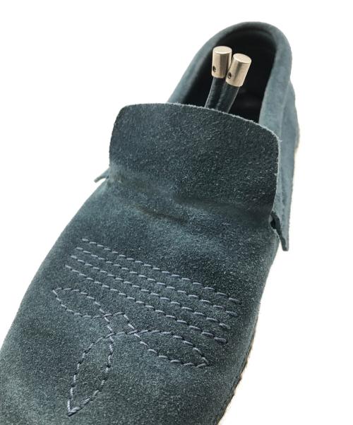 JIMMY CHOO（ジミーチュウ）JIMMY CHOO (ジミーチュウ) スウェードエスパドリーユ フラットシューズ ネイビー サイズ:43の古着・服飾アイテム