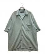 WACKO MARIAワコマリア）の古着「SUMMER KNIT OPEN COLLAR SHIRT」｜ブルー