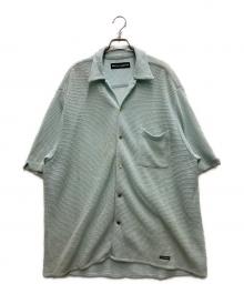 WACKO MARIA（ワコマリア）の古着「SUMMER KNIT OPEN COLLAR SHIRT」｜ブルー