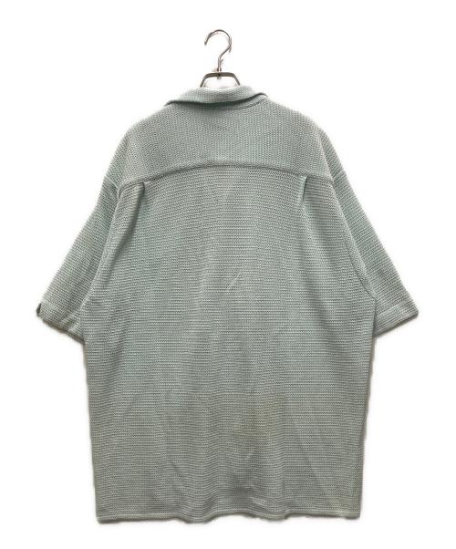 WACKO MARIA（ワコマリア）WACKO MARIA (ワコマリア) SUMMER KNIT OPEN COLLAR SHIRT ブルー サイズ:XLの古着・服飾アイテム