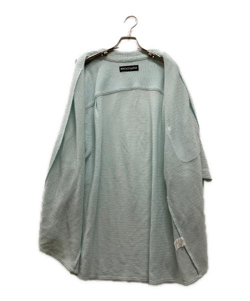 WACKO MARIA（ワコマリア）WACKO MARIA (ワコマリア) SUMMER KNIT OPEN COLLAR SHIRT ブルー サイズ:XLの古着・服飾アイテム