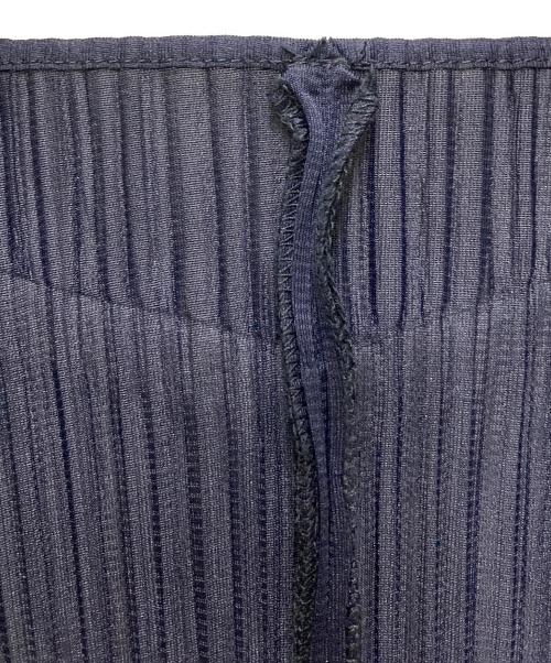 PLEATS PLEASE（プリーツプリーズ）PLEATS PLEASE (プリーツプリーズ) プリーツカーディガン ネイビー サイズ:4の古着・服飾アイテム