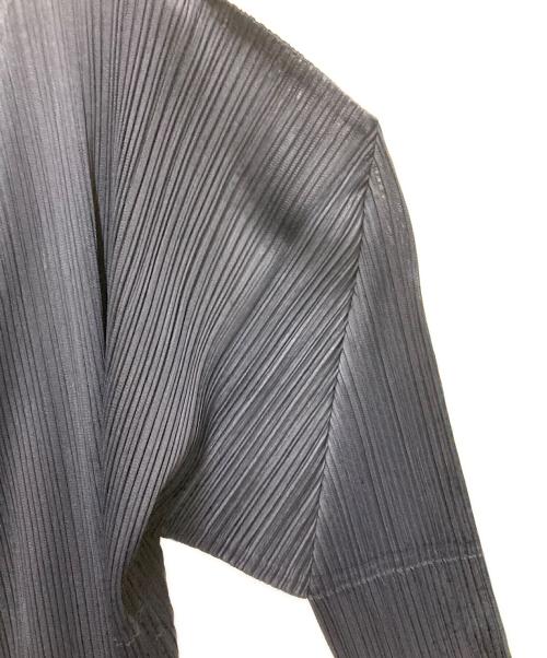 PLEATS PLEASE（プリーツプリーズ）PLEATS PLEASE (プリーツプリーズ) プリーツカーディガン ネイビー サイズ:4の古着・服飾アイテム