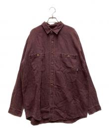 Patagonia（パタゴニア）の古着「90’sヘンプリネン染めシャツ」｜バーガンディー