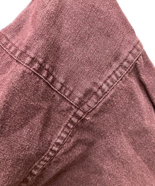 Patagonia（パタゴニア）Patagonia (パタゴニア) 90’sヘンプリネン染めシャツ バーガンディー サイズ:Lの古着・服飾アイテム