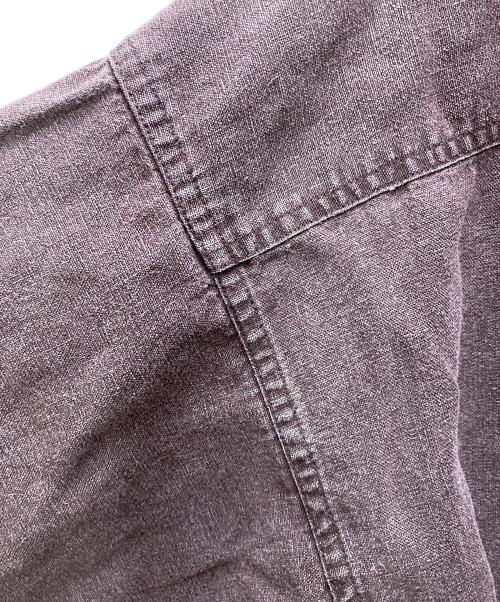 Patagonia（パタゴニア）Patagonia (パタゴニア) 90’sヘンプリネン染めシャツ バーガンディー サイズ:Lの古着・服飾アイテム