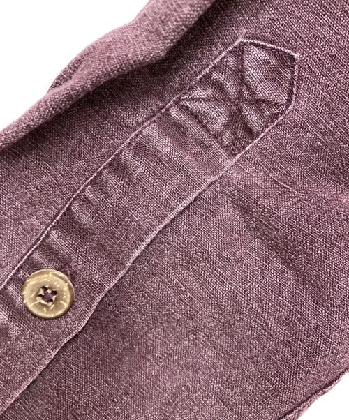 Patagonia（パタゴニア）Patagonia (パタゴニア) 90’sヘンプリネン染めシャツ バーガンディー サイズ:Lの古着・服飾アイテム