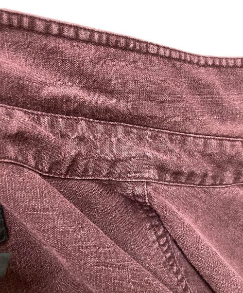 Patagonia（パタゴニア）Patagonia (パタゴニア) 90’sヘンプリネン染めシャツ バーガンディー サイズ:Lの古着・服飾アイテム