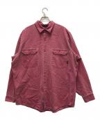 Patagoniaパタゴニア）の古着「90’s コットン染めL/Sシャツ」｜レッド