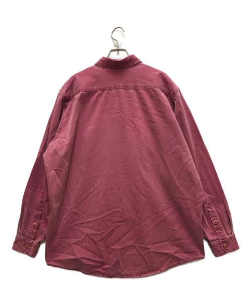 Patagonia（パタゴニア）Patagonia (パタゴニア) 90’s コットン染めL/Sシャツ レッド サイズ:XLの古着・服飾アイテム