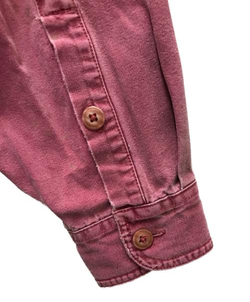 Patagonia（パタゴニア）Patagonia (パタゴニア) 90’s コットン染めL/Sシャツ レッド サイズ:XLの古着・服飾アイテム