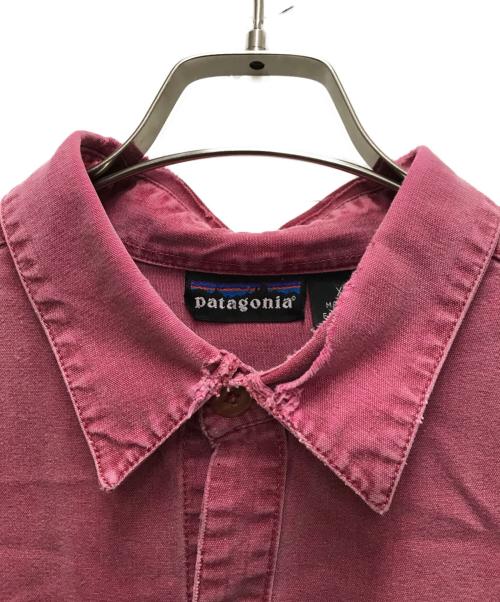 Patagonia（パタゴニア）Patagonia (パタゴニア) 90’s コットン染めL/Sシャツ レッド サイズ:XLの古着・服飾アイテム
