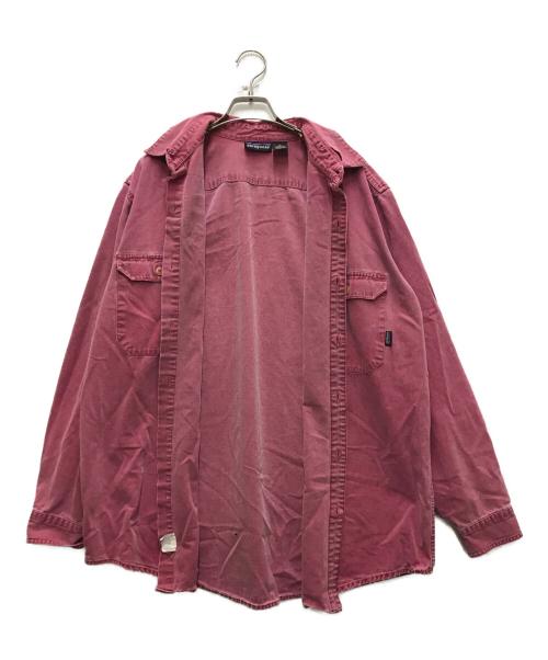 Patagonia（パタゴニア）Patagonia (パタゴニア) 90’s コットン染めL/Sシャツ レッド サイズ:XLの古着・服飾アイテム