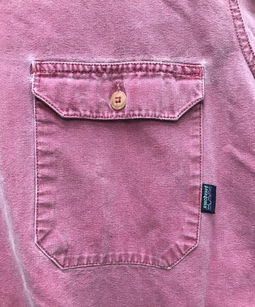 Patagonia（パタゴニア）Patagonia (パタゴニア) 90’s コットン染めL/Sシャツ レッド サイズ:XLの古着・服飾アイテム