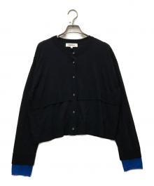 ENFOLD（エンフォルド）の古着「LAYERED CARDIGAN」｜ネイビー
