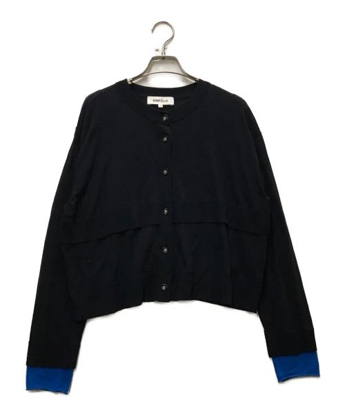 ENFOLD（エンフォルド）ENFOLD (エンフォルド) LAYERED CARDIGAN ネイビー サイズ:38の古着・服飾アイテム