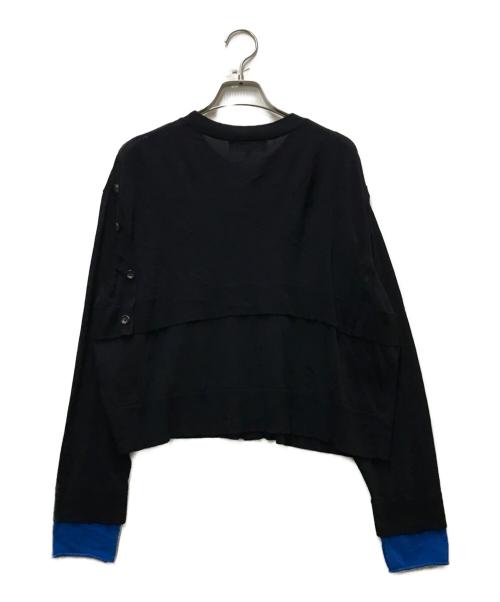 ENFOLD（エンフォルド）ENFOLD (エンフォルド) LAYERED CARDIGAN ネイビー サイズ:38の古着・服飾アイテム