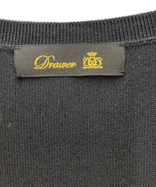DRAWER（ドゥロワー）Drawer (ドゥロワー) 14Gコットンニット×プリーツワンピース ブラック サイズ:FREEの古着・服飾アイテム