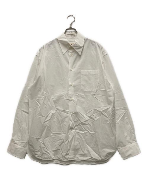 MARNI（マルニ）MARNI (マルニ) ストライプ切替ポプリンシャツ ホワイト サイズ:46の古着・服飾アイテム