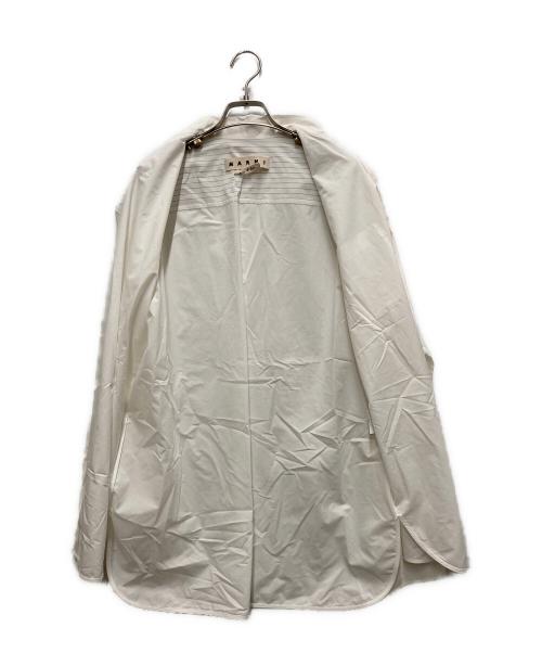 MARNI（マルニ）MARNI (マルニ) ストライプ切替ポプリンシャツ ホワイト サイズ:46の古着・服飾アイテム