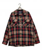 POLO RALPH LAURENポロ・ラルフローレン）の古着「90'S SKI CAMP SHIRTS」｜ネイビー×レッド