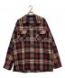 POLO RALPH LAUREN（ポロ・ラルフローレン）の古着「90'S SKI CAMP SHIRTS」｜ネイビー×レッド