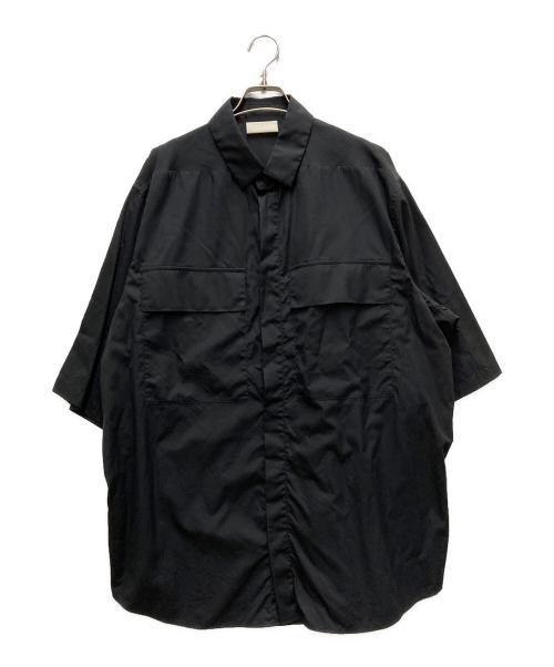 Fear Of God（フィア・オブ・ゴッド）Fear Of God (フィア・オブ・ゴッド) ERMENEGILDO ZEGNA (エルメネジルド・ゼニア) S/S DRESS SHIRT ブラック サイズ:Lの古着・服飾アイテム