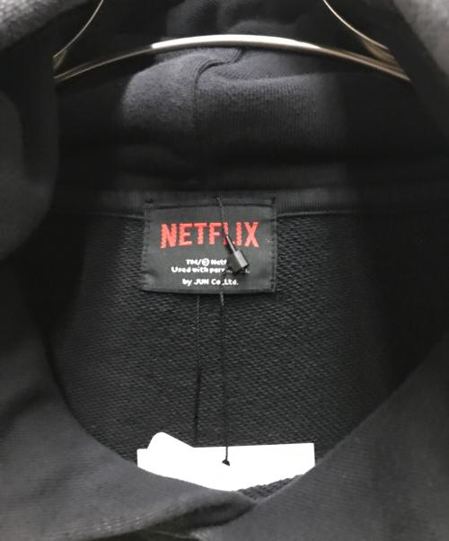 NETFLIX（ネットフリックス）NETFLIX (ネットフリックス) STRANGER THINGS (ストレンジャーシングス) KOSUKE KAWAMURA HOODIE ブラック サイズ:Lの古着・服飾アイテム