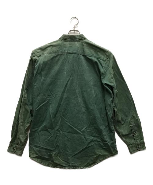 Patagonia（パタゴニア）Patagonia (パタゴニア) 90's コットン染めシャツ グリーン サイズ:XLの古着・服飾アイテム