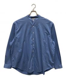 KANEMASA PHIL.（カネマサフィル）の古着「バンドカラーシャツ」｜スカイブルー