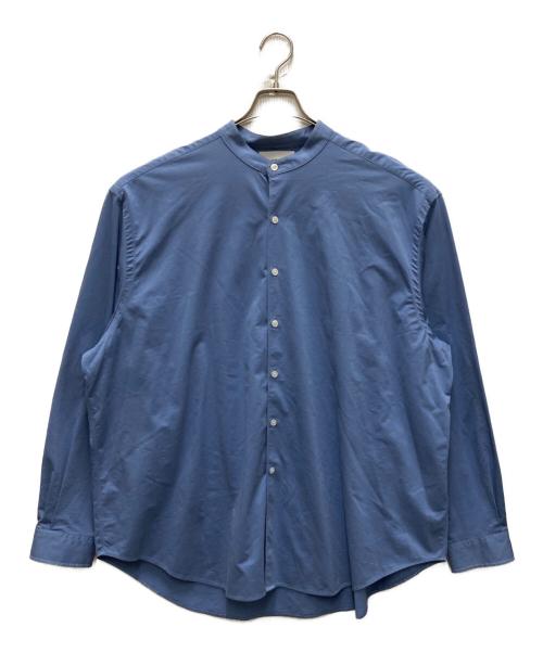KANEMASA PHIL.（カネマサフィル）KANEMASA PHIL. (カネマサフィル) バンドカラーシャツ スカイブルー サイズ:FREEの古着・服飾アイテム