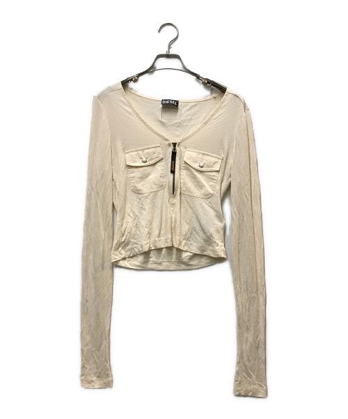 DIESEL（ディーゼル）DIESEL (ディーゼル) T-BORDIE-R TOP ベージュ サイズ:Mの古着・服飾アイテム