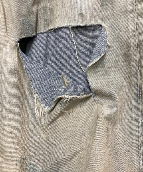 ANCELLM（アンセルム）ANCELLM (アンセルム) CRASH MIDDLE STRAIGHT 5P DENI デニムパンツ ブルー サイズ:1の古着・服飾アイテム