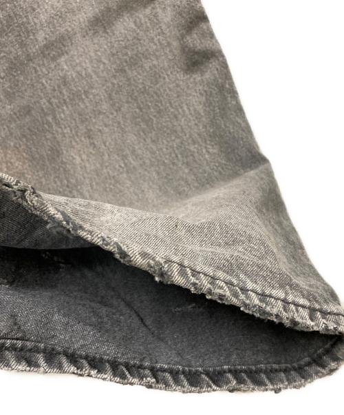 ANCELLM（アンセルム）ANCELLM (アンセルム) DENIM WIDE SLACKS デニムパンツ ブラック サイズ:Lの古着・服飾アイテム