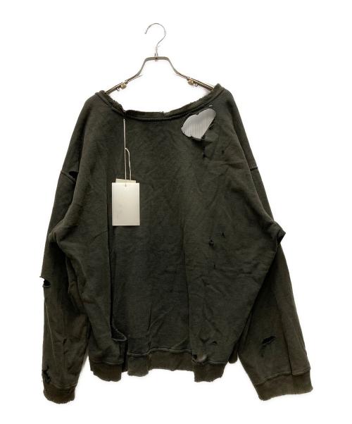 ANCELLM（アンセルム）ANCELLM (アンセルム) BROKEN SWEAT SHIRT グレー サイズ:1の古着・服飾アイテム