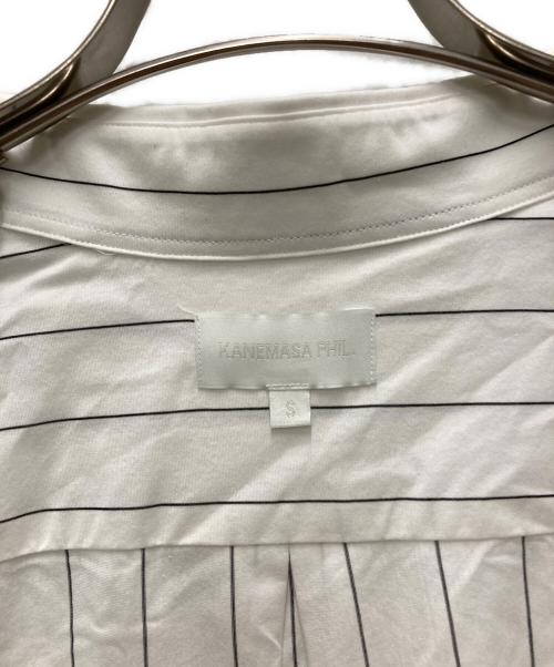 KANEMASA PHIL.（カネマサフィル）KANEMASA PHIL. (カネマサフィル) 46G Stripe Atmosphere Shirt サイズ:Sの古着・服飾アイテム