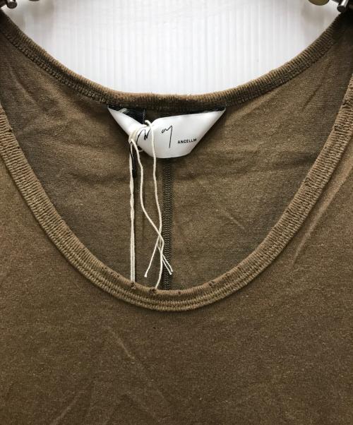 ANCELLM（アンセルム）ANCELLM (アンセルム) DAMAGE TANK TOP ブラウン サイズ:2の古着・服飾アイテム