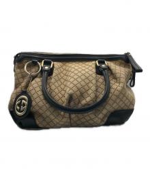 GUCCI（グッチ）の古着「ディアマンテ スーキー 2WAYハンドバッグ」｜ベージュ