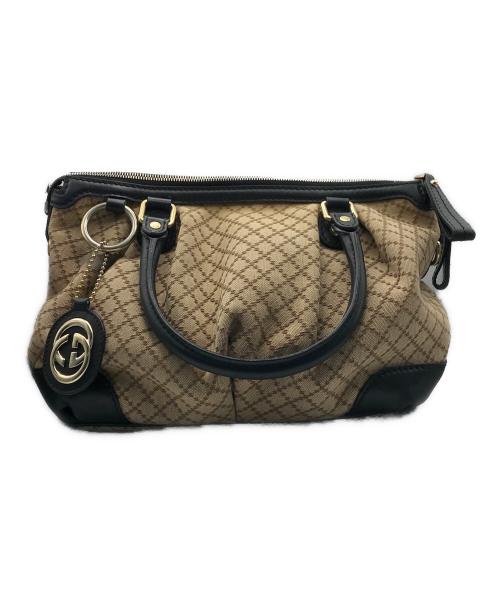 GUCCI（グッチ）GUCCI (グッチ) ディアマンテ スーキー 2WAYハンドバッグ ベージュの古着・服飾アイテム