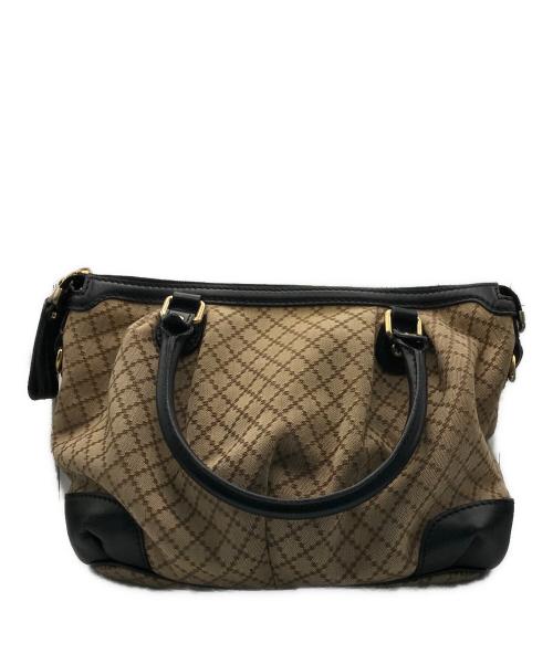 GUCCI（グッチ）GUCCI (グッチ) ディアマンテ スーキー 2WAYハンドバッグ ベージュの古着・服飾アイテム