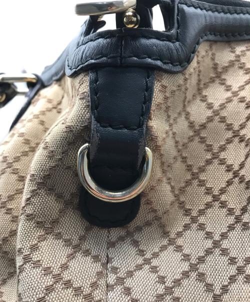 GUCCI（グッチ）GUCCI (グッチ) ディアマンテ スーキー 2WAYハンドバッグ ベージュの古着・服飾アイテム