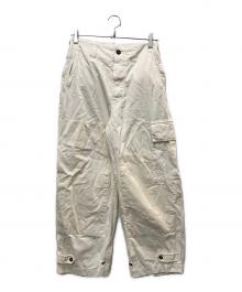amachi.（アマチ）の古着「Double Knee Cargo Pants - Light Weight ダブルニーパンツ」｜ホワイト