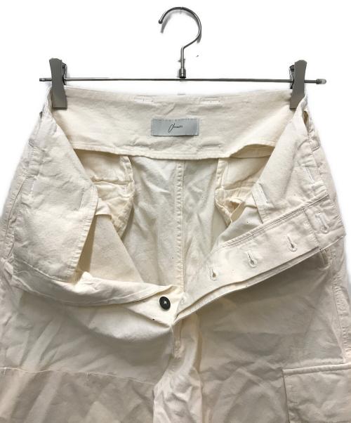 amachi.（アマチ）amachi. (アマチ) Double Knee Cargo Pants - Light Weight ダブルニーパンツ ホワイト サイズ:4の古着・服飾アイテム
