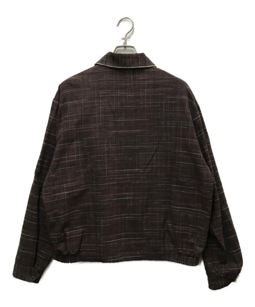 NICENESS（ナイスネス）NICENESS (ナイスネス) SUSMIT ジップアップジャケット ブラウン サイズ:Lの古着・服飾アイテム